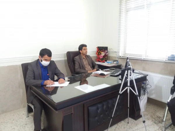 برگزاری جلسه وبینار در مورد مسائل آموزشی با سخنرانی جناب آقای دکتر روشن دل معاونت امور آموزشی 