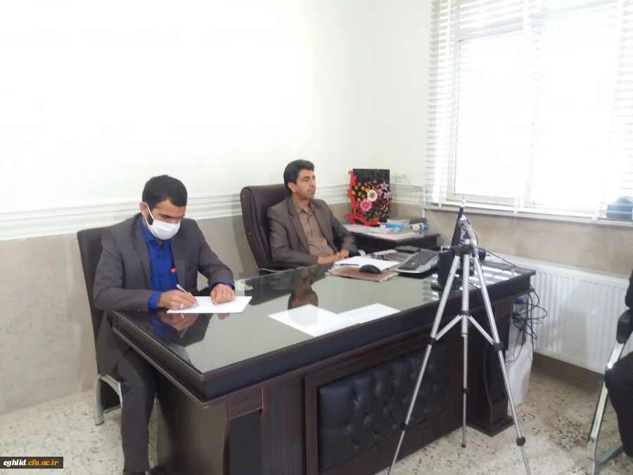 برگزاری جلسه وبینار در مورد مسائل آموزشی با سخنرانی جناب آقای دکتر روشن دل معاونت امور آموزشی 