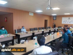 تشکیل وبرگزاری جلسه کارگروه مهمانی و انتقال دانشجویان در مرکز شهید بهشتی اقلید 2