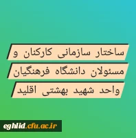  ساختار سازمانی کارکنان و مسئولان مرکز شهید بهشتی اقلید
 2