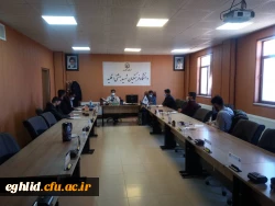 برگزاری جلسه با حضور اعضای شورای صنفی و بسیج دانشجویی 3