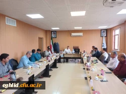 بازدید دکتر زارع شیبانی سرپرست دانشگاه فرهنگیان فارس از مرکز شهید بهشتی اقلید 2