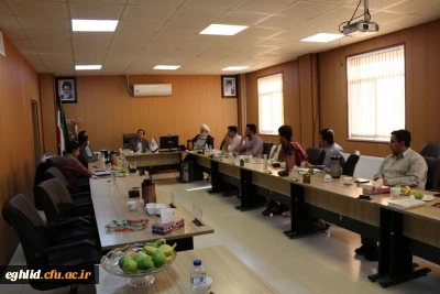 جلسه تشکل ها بسیج و شورای صنفی با  سرپرست دانشگاه فرهنگیان فارس و مسئول دفتر نهاد مقام معظم رهبری در دانشگاه فرهنگیان فارس