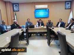 نشست جناب آقای دکتر وحیدی معاونت محترم هماهنگی دانشگاه فرهنگیان استان فارس با استادان مرکز شهید بهشتی اقلید 6