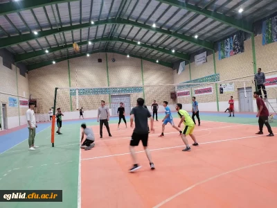 مسابقات دانشجویی رشته والیبال جام رمضان مرکز شهید بهشتی برگزار شد 