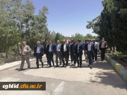 بازدید دکتر خان محمدی معاون وزیر و رئیس سازمان نوسازی، توسعه و تجهیز مدارس کشور از طرح های عمرانی دانشگاه فرهنگیان واحد شهید بهشتی اقلید  3