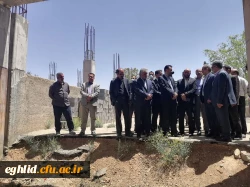 بازدید دکتر خان محمدی معاون وزیر و رئیس سازمان نوسازی، توسعه و تجهیز مدارس کشور از طرح های عمرانی دانشگاه فرهنگیان واحد شهید بهشتی اقلید  4