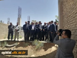بازدید دکتر خان محمدی معاون وزیر و رئیس سازمان نوسازی، توسعه و تجهیز مدارس کشور از طرح های عمرانی دانشگاه فرهنگیان واحد شهید بهشتی اقلید  5