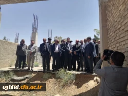 بازدید دکتر خان محمدی معاون وزیر و رئیس سازمان نوسازی، توسعه و تجهیز مدارس کشور از طرح های عمرانی دانشگاه فرهنگیان واحد شهید بهشتی اقلید  6