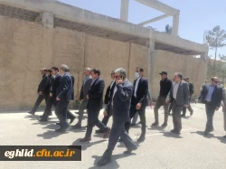 بازدید دکتر خان محمدی معاون وزیر و رئیس سازمان نوسازی، توسعه و تجهیز مدارس کشور از طرح های عمرانی دانشگاه فرهنگیان واحد شهید بهشتی اقلید  7
