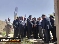 بازدید دکتر خان محمدی معاون وزیر و رئیس سازمان نوسازی، توسعه و تجهیز مدارس کشور از طرح های عمرانی دانشگاه فرهنگیان واحد شهید بهشتی اقلید  8