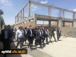 بازدید دکتر خان محمدی معاون وزیر و رئیس سازمان نوسازی، توسعه و تجهیز مدارس کشور از طرح های عمرانی دانشگاه فرهنگیان واحد شهید بهشتی اقلید  9