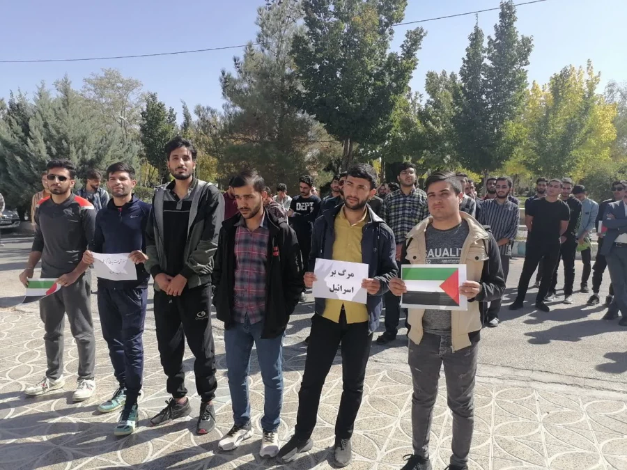 تجمع دانشجویا ، کارکنان و اساتید مرکز شهید بهشتی اقلید در محکومیت جنایات رژیم غاصب صهیونیستی 3