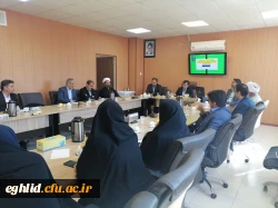 جلسه استادان و کارکنان مرکز شهید بهشتی اقلید با جناب آقای دکتر زارع شیبانی 3