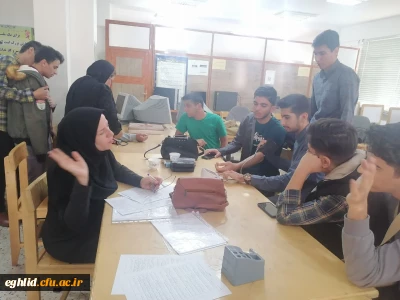 اجرای طرح غربالگری سلامت در دانشگاه فرهنگیان واحد شهید بهشتی اقلید