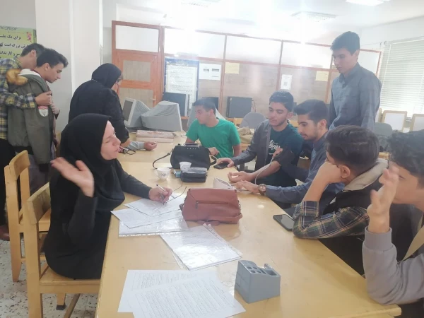 اجرای طرح غربالگری سلامت در دانشگاه فرهنگیان واحد شهید بهشتی اقلید 2