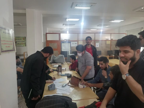 اجرای طرح غربالگری سلامت در دانشگاه فرهنگیان واحد شهید بهشتی اقلید 5