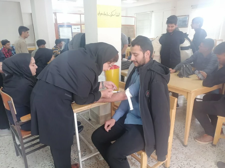 اجرای طرح غربالگری سلامت در دانشگاه فرهنگیان واحد شهید بهشتی اقلید 6