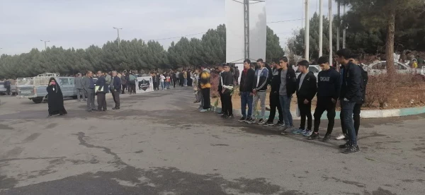 آئین معنوی و باشکوه استقبال از شهید گمنام در شهرستان اقلید برگزار شد 4