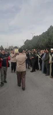 آئین معنوی و باشکوه استقبال از شهید گمنام در شهرستان اقلید برگزار شد 5