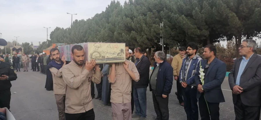 آئین معنوی و باشکوه استقبال از شهید گمنام در شهرستان اقلید برگزار شد 6