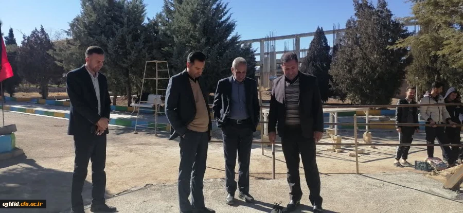 بازدید نماینده مردم شهرستان اقلید در مجلس شورای اسلامی از محل احداث المان شهید گمنام 2