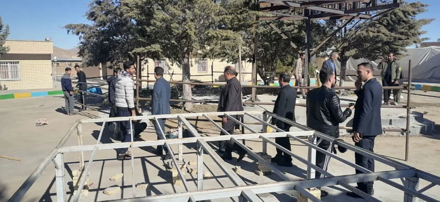 بازدید نماینده مردم شهرستان اقلید در مجلس شورای اسلامی از محل احداث المان شهید گمنام 4