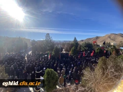 تشیع و خاکسپاری پیکر پاک شهید گمنام در مرکز شهید بهشتی اقلید 5