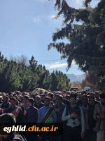 تشیع و خاکسپاری پیکر پاک شهید گمنام در مرکز شهید بهشتی اقلید 13