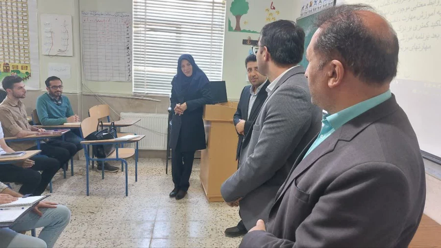 بازدید مسئولین واحد نظارت و ارزیابی دانشگاه فرهنگیان استان فارس از مرکز شهید بهشتی اقلید 4