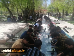 اردوی تفریحی دانشجویان مرکز شهید بهشتی اقلید در بوستان محمد رسول الله 5