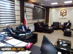 دیدار  دکتر صالحی نماینده مردم شهرستان اقلید با دکتر صادقی مدیر دانشگاه فرهنگیان استان فارس 2