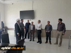 بازدید دکتر صادقی رئیس دانشگاه فرهنگیان استان فارس از مرکز شهید بهشتی اقلید .  2