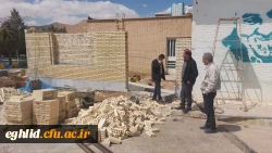 بازدید آقای دکتر وحیدی معاون هماهنگی دانشگاه فرهنگیان فارس از فعالیت های عمرانی واحد شهید بهشتی اقلید 4