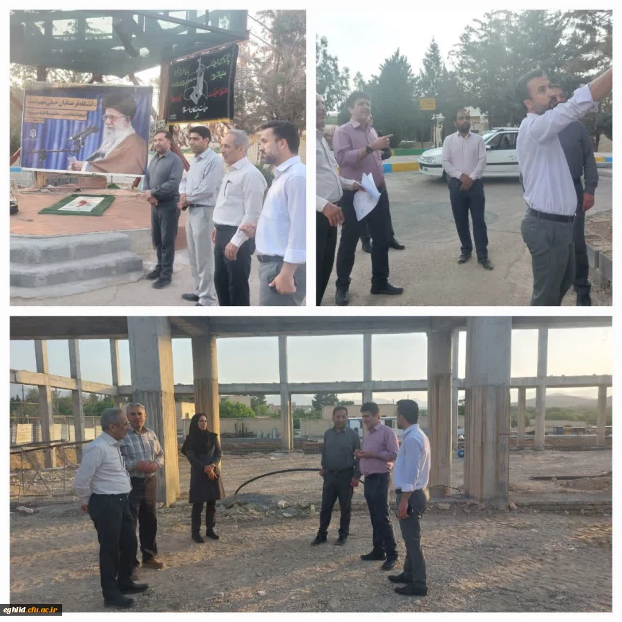 بازدید آقای دکتر وحیدی معاون هماهنگی، آقای همتی رئیس اداره مالی و برنامه و بودجه و خانم علی آبادی کارشناس حقوقی دانشگاه فرهنگیان فارس از فعالیت های عمرانی واحد شهید بهشتی اقلید

  2