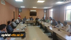 بازدید آقای دکتر شیروانی شیری سرپرست دانشگاه فرهنگیان فارس و حاج آقا جعفری مسئول نهاد رهبری در دانشگاه از واحد شهید بهشتی اقلید 2