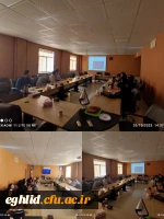 جلسه توجیهی و کارگاه آموزشی گروه کارورزی 1و3 در رابطه بانمونه گزارش نویسی ،تشریع کار با گروههای کارورز 2